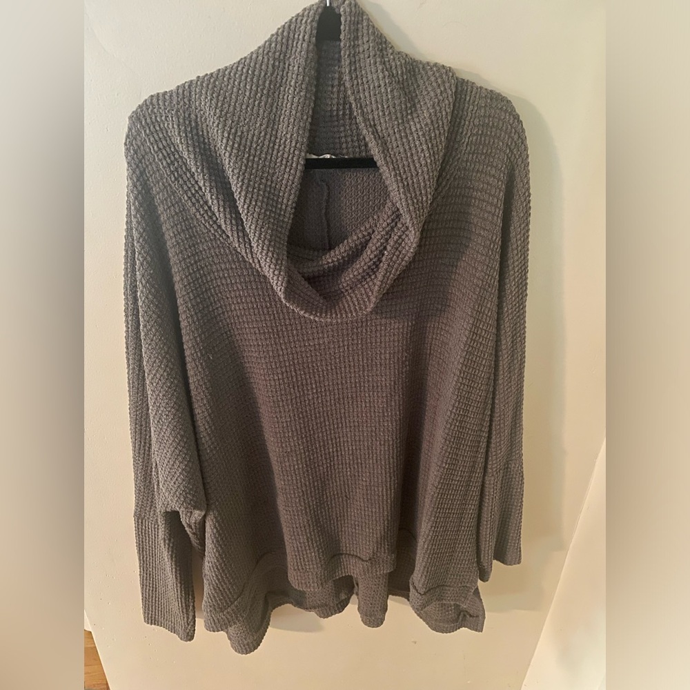 Taupe Cowl neck